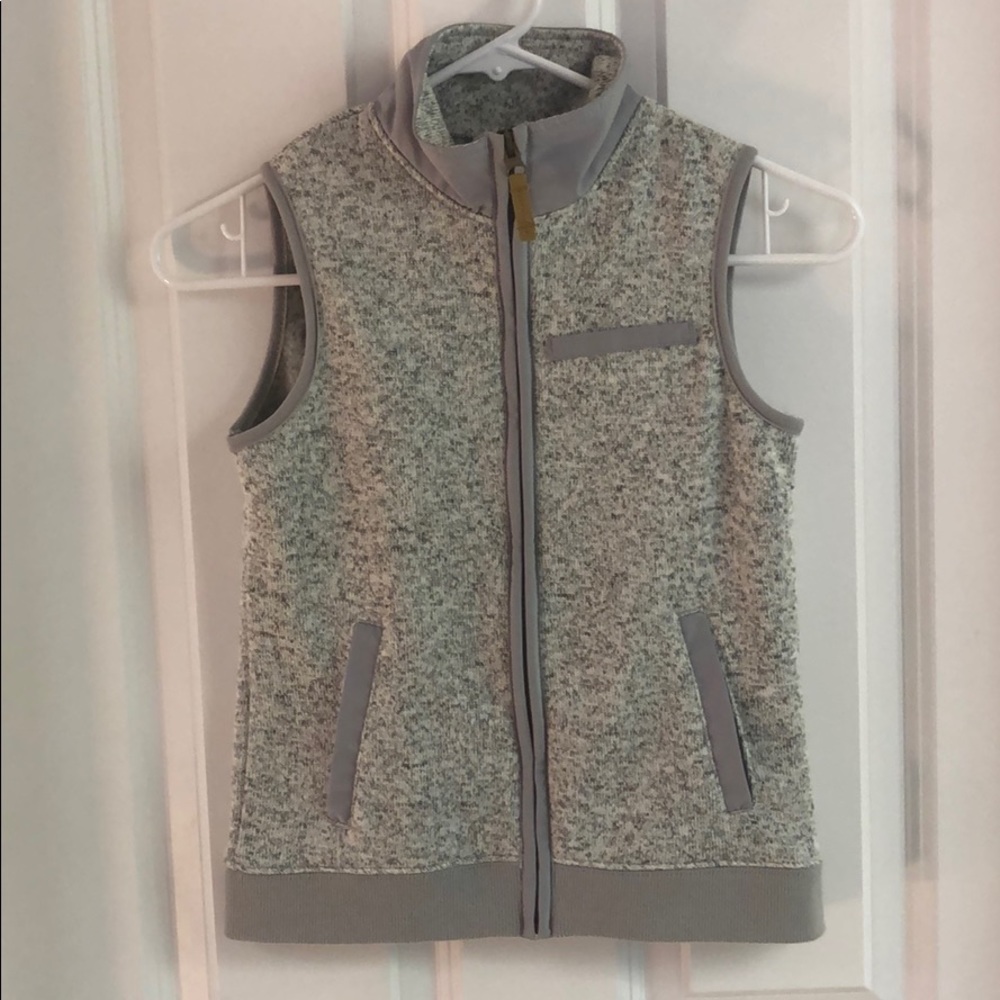 NWOT Boys grey zip up vest